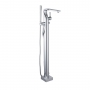 JTP Curve Freestanding Bath Shower Mixer Tap with Kit - Chrome