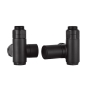 JTP Corner Dual Fuel Radiator Valves Pair Pack - Matt Black