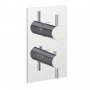 JTP Florence Thermostatic Concealed 1 Outlet Shower Valve Rectangular Backplate - Chrome