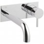 JTP Florence Wall Mounted Basin Mixer Tap with Back Plate - Chrome