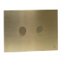 JTP Metal Pneumatic Dual Flush Plate - Brushed Brass