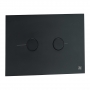JTP Metal Pneumatic Dual Flush Plate - Matt Black