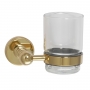 JTP Grosvenor Tumbler Holder - Clear/Polished Gold