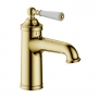 JTP Grosvenor Basin Mixer Tap with Click Clack Waste - Polished Gold