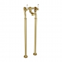 JTP Grosvenor Lever Freestanding Bath Filler Tap - Polished Gold