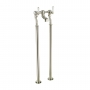JTP Grosvenor Lever Freestanding Bath Filler Tap - Nickel