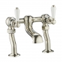 JTP Grosvenor Pillar Mounted Bath Filler Tap Lever Handle - Nickel