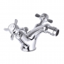 JTP Grosvenor Pinch Bidet Mixer Tap with Pop Up Waste - Chrome