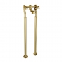 JTP Grosvenor Pinch Freestanding Bath Filler Tap - Polished Gold