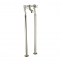 JTP Grosvenor Pinch Freestanding Bath Filler Tap - Nickel