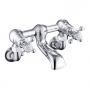 JTP Grosvenor Cross Wall Mounted Bath Filler Tap - Chrome