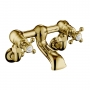 JTP Grosvenor Cross Wall Mounted Bath Filler Tap - Polished Gold