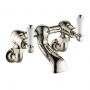 JTP Grosvenor Wall Mounted Bath Filler Tap Lever Handle - Nickel