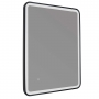 JTP Hix Bathroom Mirror With Light 800mm H x 600mm W - Matt Black