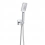 JTP HIX Square Shower Handset with Holder and Hose - Chrome