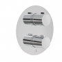 JTP Hugo Thermostatic Concealed 2 Outlets Shower Valve - Chrome