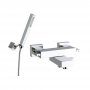 JTP Idea Wall Mounted Bath Shower Mixer Tap with Kit - Chrome