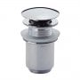 JTP Click Clack Basin Waste Chrome - Unslotted (For Basins with No Overflow)