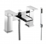JTP Lava Pillar Mounted Bath Shower Mixer Tap with Kit - Chrome