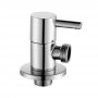 JTP Lever Angled Douche Valve Chrome