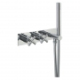 JTP Solex Thermostatic Concealed 2 Outlets Shower Valve with Attached Handset - Chrome