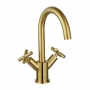 JTP Solex Mono Basin Mixer Tap Swivel Spout Without Waste - Brushed Brass