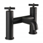 JTP Solex Bath Filler Tap Pillar Mounted - Matt Black