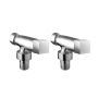 JTP Square Angled Radiator Valves 15mm Pair Chrome