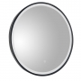 JTP Vos Bathroom Mirror 600mm Diameter With Light - Matt Black