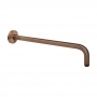 JTP Vos Wall Mounted Shower Arm 400mm - Brushed Bronze