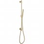JTP Vos Slide Rail with Single Function Hand Shower and Shower Hose - Brushed Brass