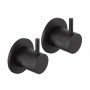 JTP Vos Lever Wall Valves Pair Designer Handle - Matt Black