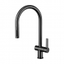 JTP Vos Kitchen Sink Mixer Tap Pull Out Spout - Brushed Black