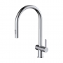 JTP Vos Kitchen Sink Mixer Tap Pull Out Spout - Chrome