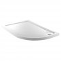 Just Trays JT Fusion Offset Quadrant Anti-Slip Shower Tray with Waste 1000mm x 800mm RH Flat Top