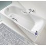 Kaldewei Saniform Plus Anti-Slip Rectangular Steel Bath with Grip Holes - 1600mm x 700mm - 2TH