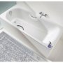 Kaldewei Saniform Plus Anti-Slip Rectangular Steel Enamel Bath with Twin Grips