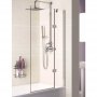 Signature Coastline Hinged Bath Screen 1500mm H x 900mm W Right Handed - 8mm Glass