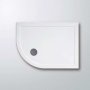 Lakes Low Profile Offset Quadrant Shower Tray 1200mm x 800mm x 45mm with 90mm Waste - Left Hand