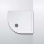 Lakes Low Profile Quadrant Shower Tray 900mm x 900mm x 45mm with 90mm Waste