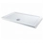 Lakes Low Profile Rectangular Shower Tray 1100mm x 700mm x 45mm with 90mm Waste