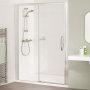 Lakes Classic Low Threshold Sliding Shower Door 1500mm Wide RH - 8mm Glass