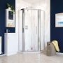 Lakes Classic Semi-Framed Pivot Door Pentagonal Shower Enclosure 900mm x 900mm