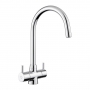 Leisure AquaLuxe Dual Lever Kitchen Sink Mixer Tap - Chrome