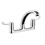 Leisure Aquadeck Dual Lever Kitchen Sink Mixer Tap - Chrome