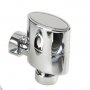 Prestige MaxTherm Aspen Radiator Angled Valve 15mm (Pair), Chrome
