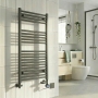 MaxHeat Bolt Anthracite Thermostatic Dual Fuel Ladder Towel Rail (inc Element & Valve Set)
