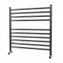 MaxHeat Falmouth Straight Towel Rail, 600mm High x 600mm Wide, Polished Stainless Steel