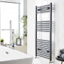 Prestige K-Rail Textured Grey Anthracite Straight Heated Ladder Towel Rail