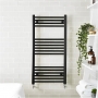 Prestige K-Rail Black Straight Heated Ladder Towel Rail